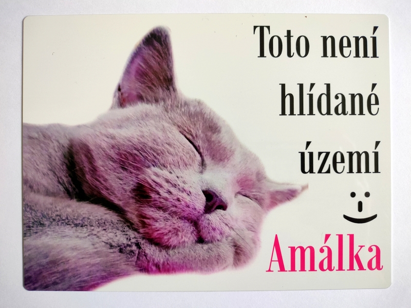 Cedulky "Tady hlídám já"
