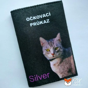 Obal na očkovací průkaz kočky