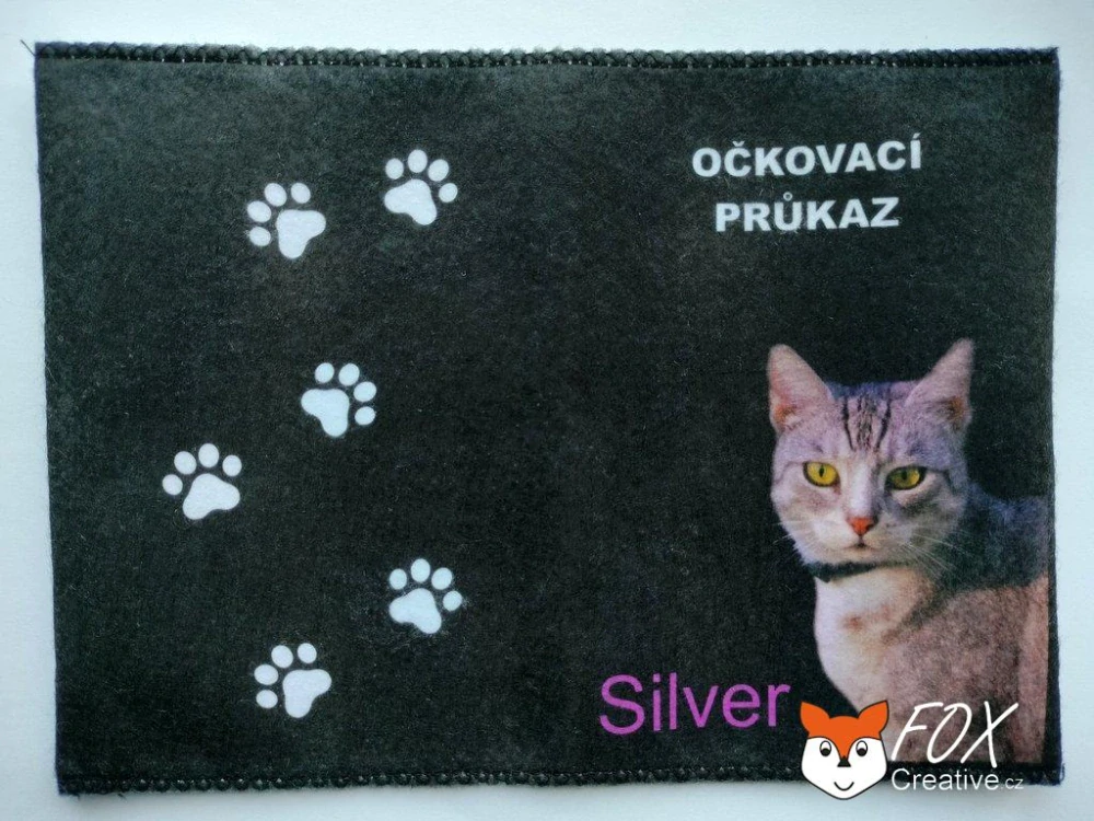 Obal na očkovací průkaz kočky